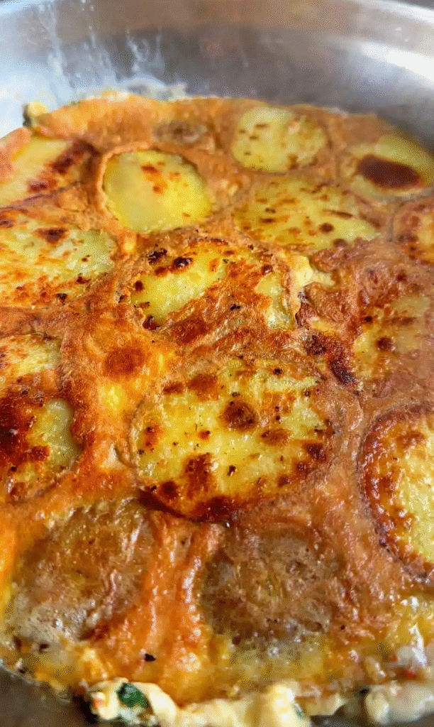 Crispy One-Pan Potatoes with Eggs